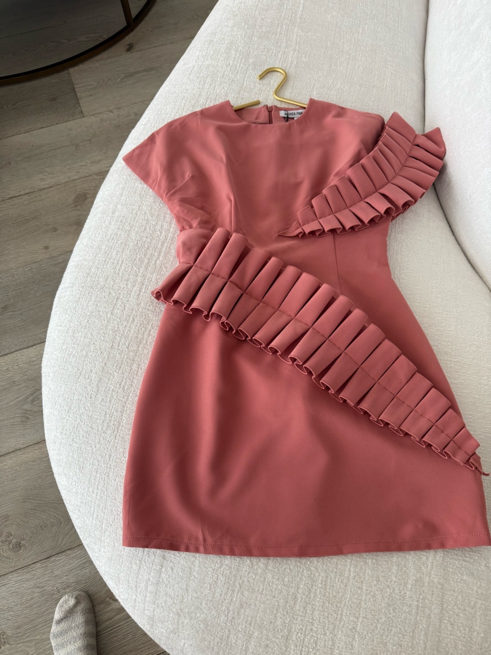 ANDREA IYAMAH Elegant Ruffle-Detail Mini Dress - Picture 6 of 16